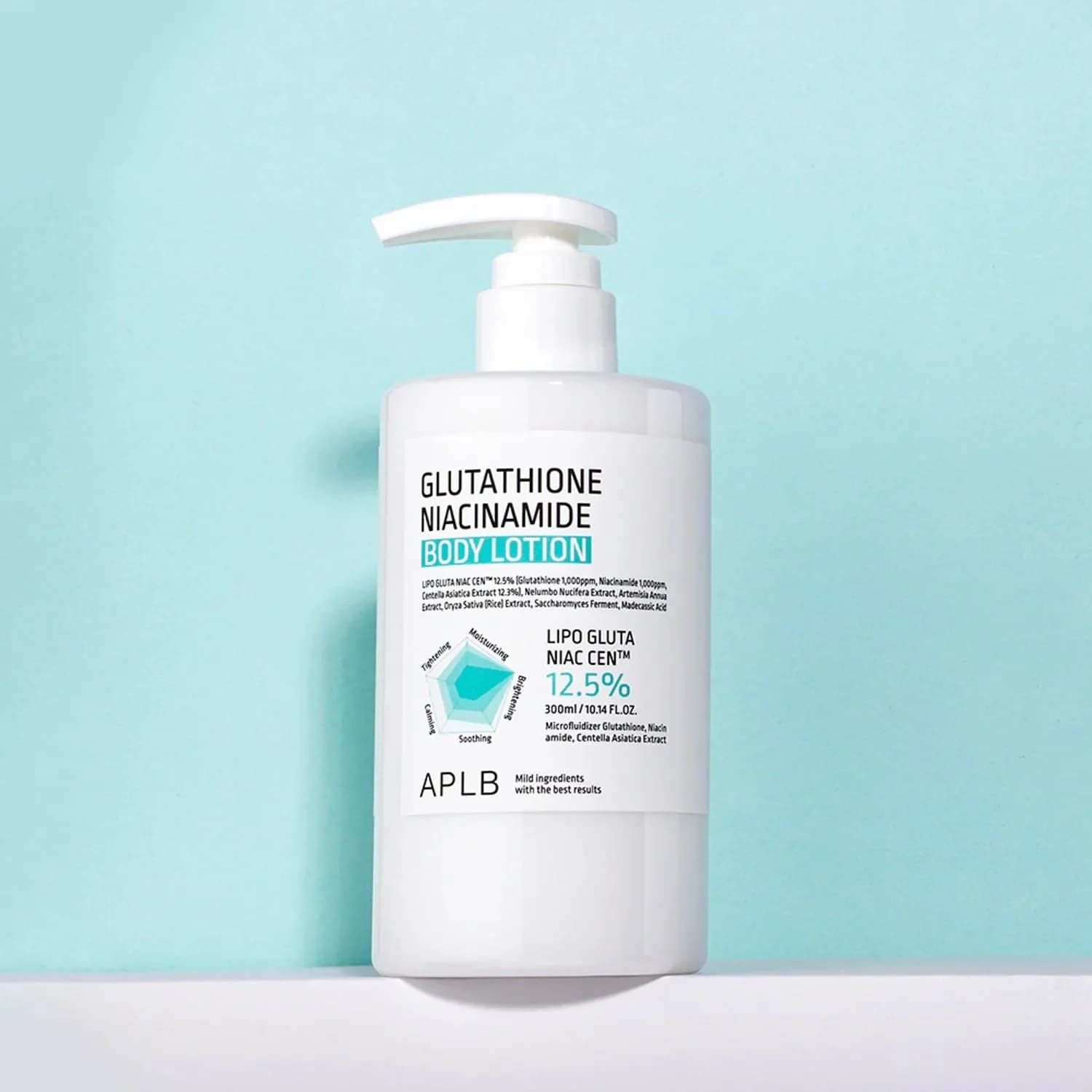 Aplb glutathione niacinamide body lotion